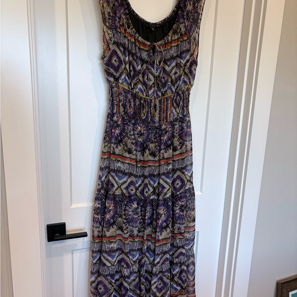 Tiana B. Multi ColoredPleated Maxi Sundress